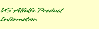 US Alfalfa Product Information